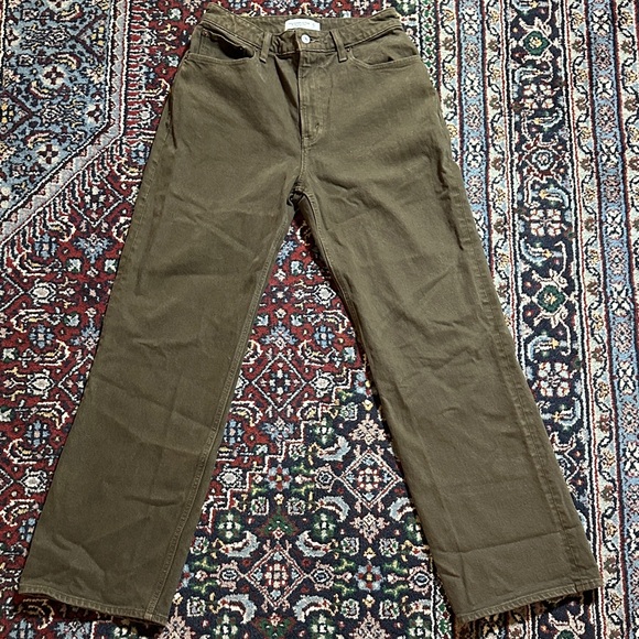 Abercrombie Curve Love High Rise 90s Relaxed Jeans Brown Size 27 - Picture 3 of 8